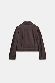 Veste courte à poches à rabat