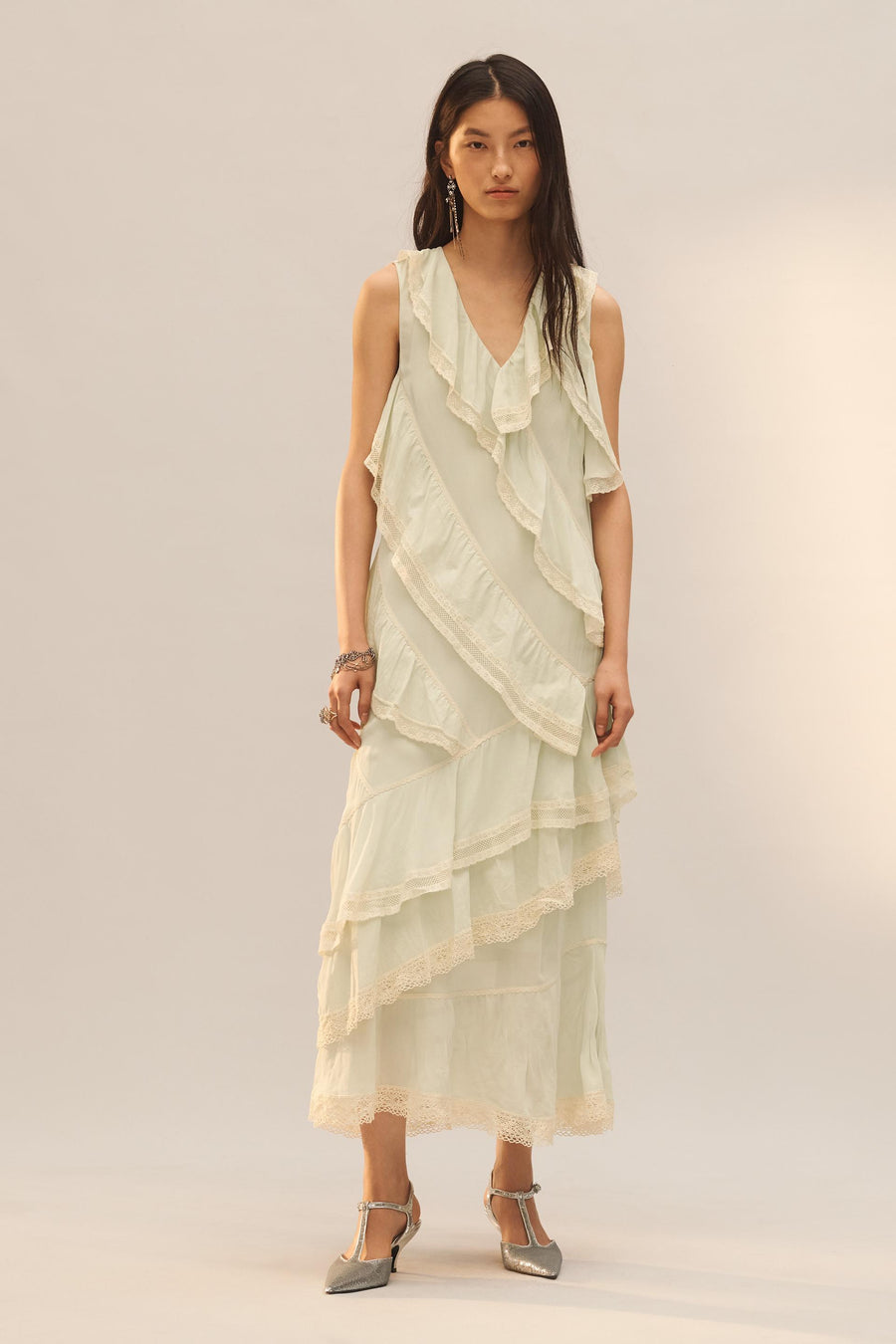 Robe à volants en dentelle Édition limitée