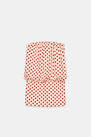 Robe bustier à pois