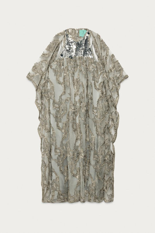 Robe tunique en jacquard à sequins Marisa Berenson x