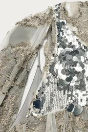 Robe tunique en jacquard à sequins Marisa Berenson x