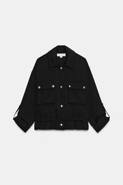 Veste safari à manches retroussées