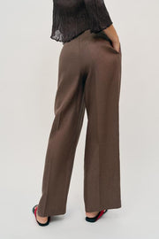 Pantalon droit 100 % lin