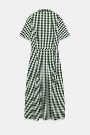 Robe chemise à carreaux vichy ZW Collection
