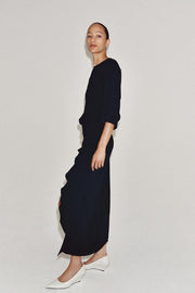Robe midi drapée ZW Collection