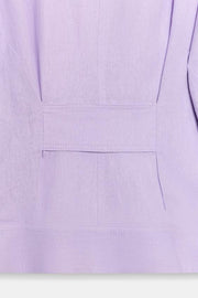 Blouson en lin à manches bouffantes