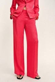 Pantalon droit en jacquard