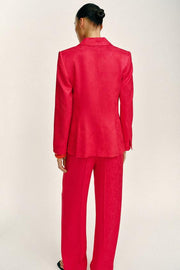 Pantalon droit en jacquard