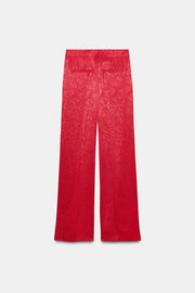 Pantalon droit en jacquard
