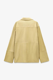 Chemise à poche en cuir suédé Édition limitée