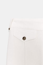 Pantalon-culotte en tissu texturé