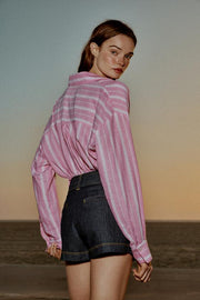 Jupe-culotte Z1975 croisée avec ceinture