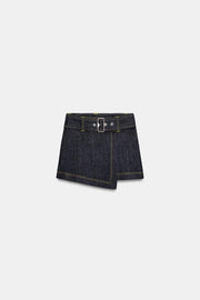 Jupe-culotte Z1975 croisée avec ceinture
