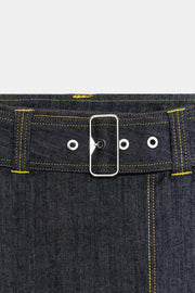 Jupe-culotte Z1975 croisée avec ceinture