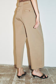 Pantalon coupe barrel ample