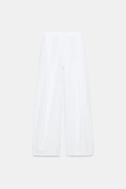 Pantalon en popeline à pinces