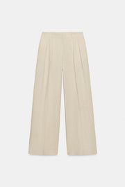 Pantalon large en lin