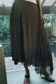 Jupe asymétrique à pois ZW Collection
