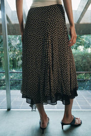 Jupe asymétrique à pois ZW Collection