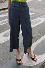 Pantalon-culotte en lin