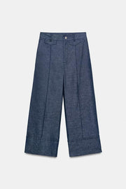 Pantalon-culotte en lin