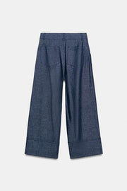 Pantalon-culotte en lin