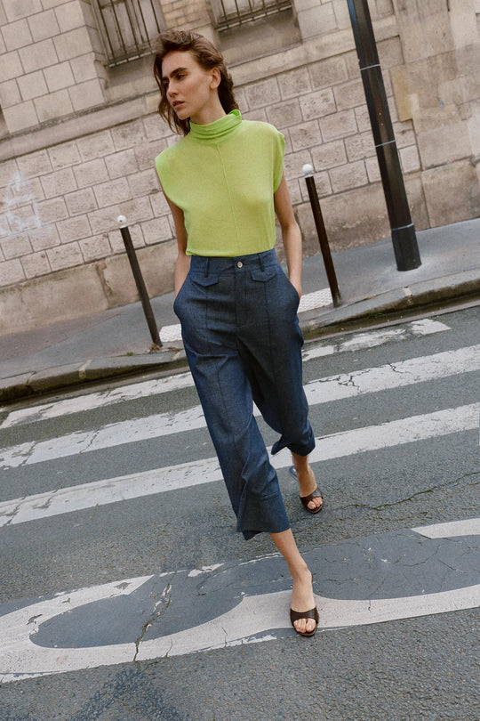 Pantalon-culotte en lin