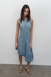 Robe en denim TRF asymétrique