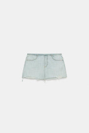 Jupe mini en denim TRF déchiré