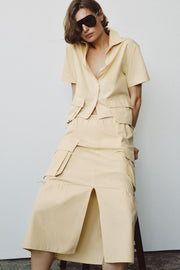 Jupe midi cargo ZW Collection