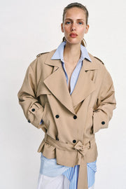 Blouson trench avec ceinture