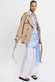 Blouson trench avec ceinture