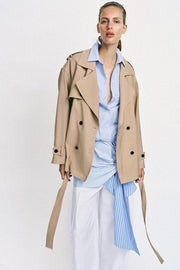 Blouson trench avec ceinture