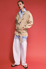 Blouson trench avec ceinture