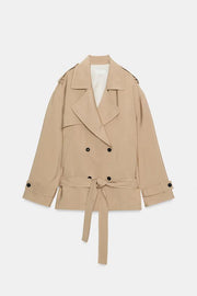 Blouson trench avec ceinture