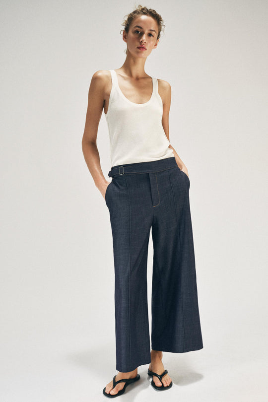 Pantalon-culotte avec passant