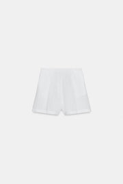 Short à pinces taille haute
