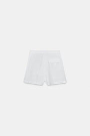 Short à pinces taille haute