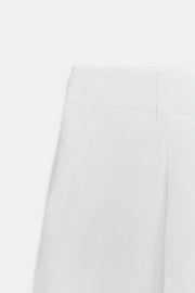 Short à pinces taille haute