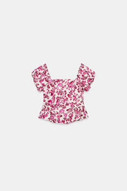 Top bustier imprimé