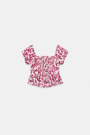 Top bustier imprimé