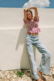 Top bustier imprimé