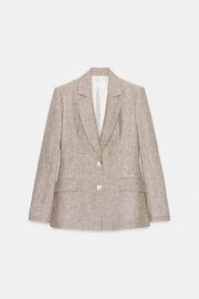 Blazer à épaulettes 100 % lin