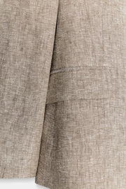 Blazer à épaulettes 100 % lin