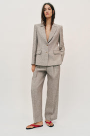 Blazer à épaulettes 100 % lin