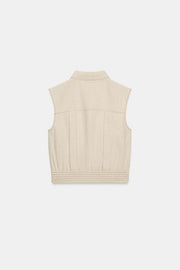 Top en lin sans manches