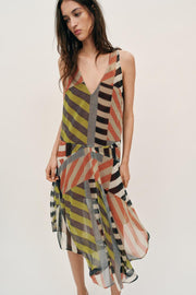 Robe imprimée patchwork