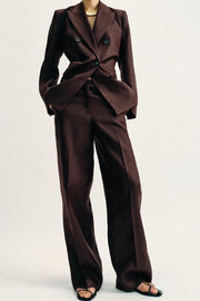 Pantalon droit 100 % lin
