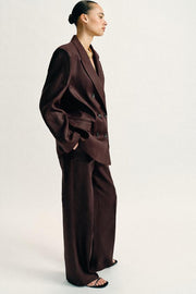 Pantalon droit 100 % lin