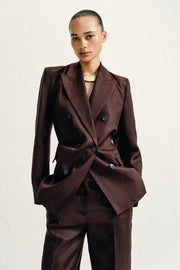 Pantalon droit 100 % lin